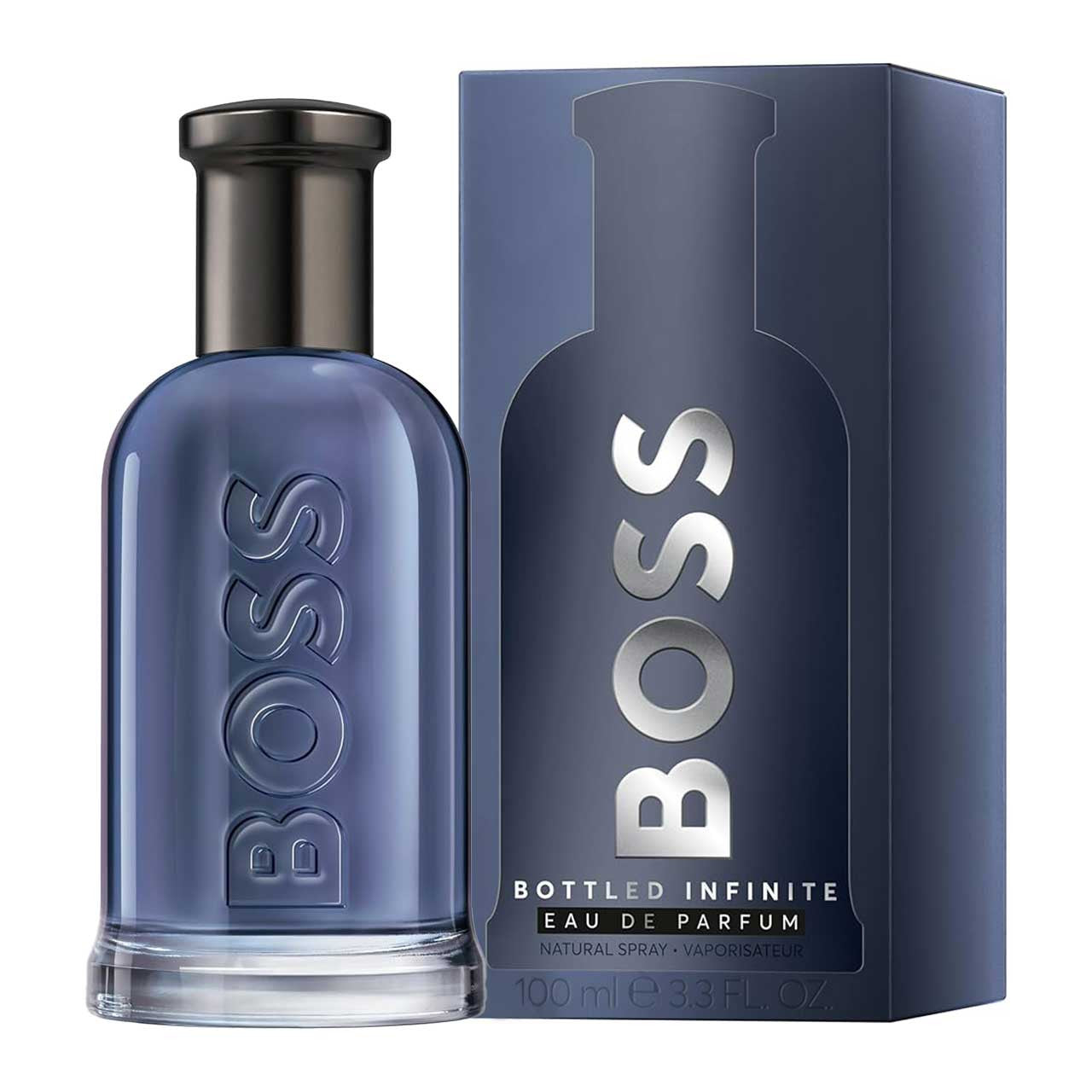 Perfume Hugo Boss Infinite EDP 100 ml hombre, fragancia amaderada fresca y elegante